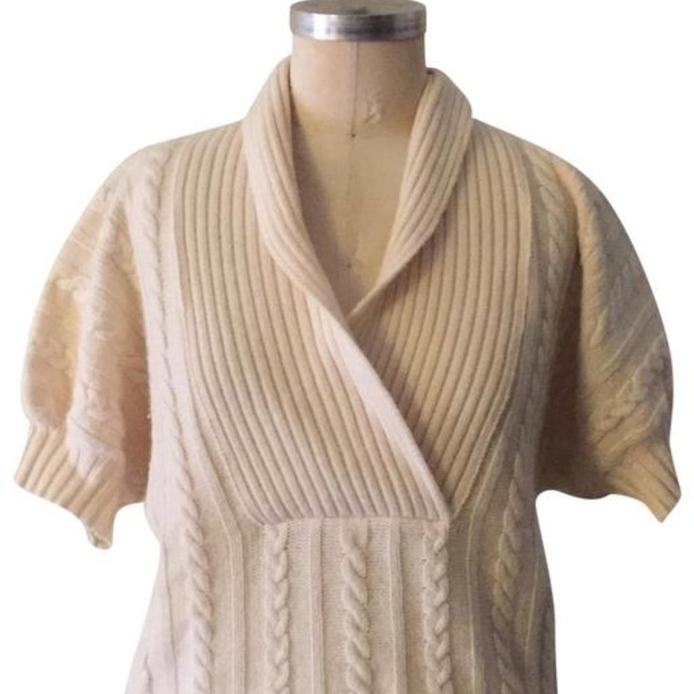 Stella McCartney Cable Knit Cashmere Cream Sweater